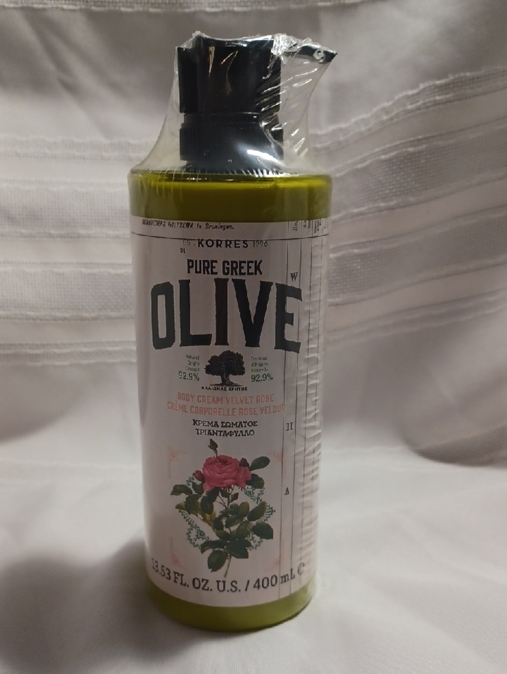 Korres Pure Greek Olive Velvet Rose  Body Cream -